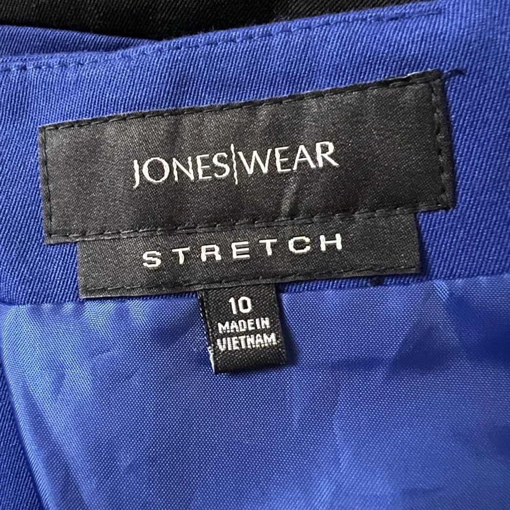 💙🖤 Jones Wear Royal Blue & Black Color Block Pencil Skirt | Size 10